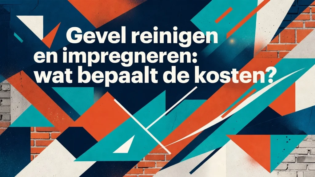 Professional header image for list-based article: Gevel reinigen en impregneren: wat bepaalt de kosten?